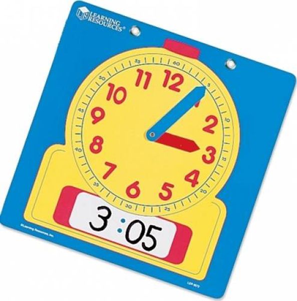 Learning Resources Demonstration Clock Write-on Wipe-Off