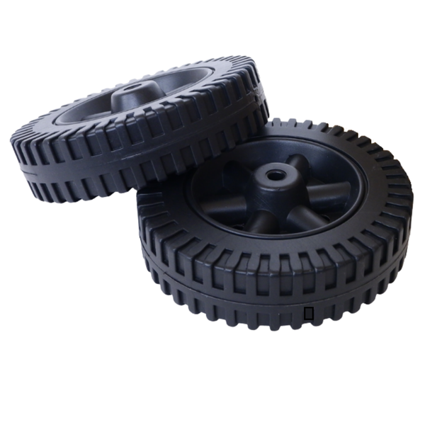 Lifespace 6" Universal Braai/Garden Replacement Wheels with 8mm Hole - pair