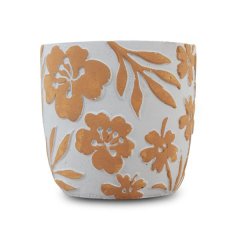 Flower Pot Ø12.5x12 Yellow