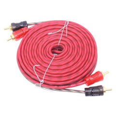 AudioFusion AF-RCA5M-RB Car Audio RCA Cabling - 5 Metres
