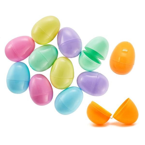 Plastic Fillable Easter Hunt Eggs (Pack of 24) 6cm Each