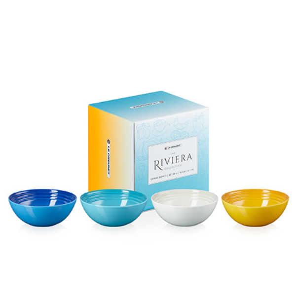 Le Creuset The Riviera Collection Set of 4 Cereal Bowls