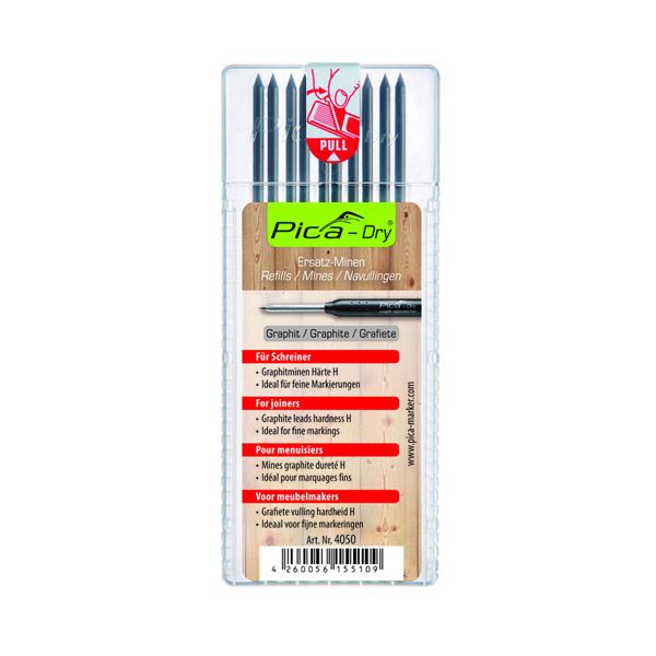 Refills Graphite Set Of 10 Leads Hardness H
