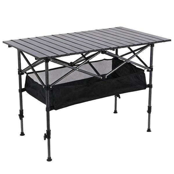 Lightweight Carbon Steel Folding Camping Table 120 × 55 × 50.0 cm