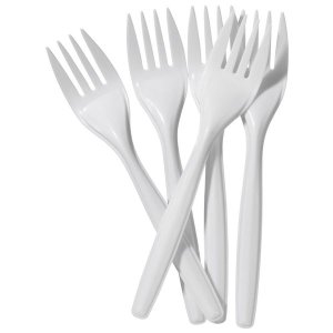 50x Sp-Berner Plastic Disposable Forks Cutlery Party Tablewear 176mm High