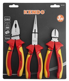 Kendo 3 Piece VDE Plier Set