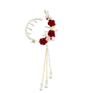 Fashionable Multi-Layer Gold Metal Headband for Women