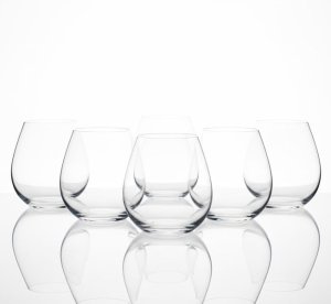 Crane Crystal - Stemless Crystal Burgundy Wine Glass 560ml - Set of 6