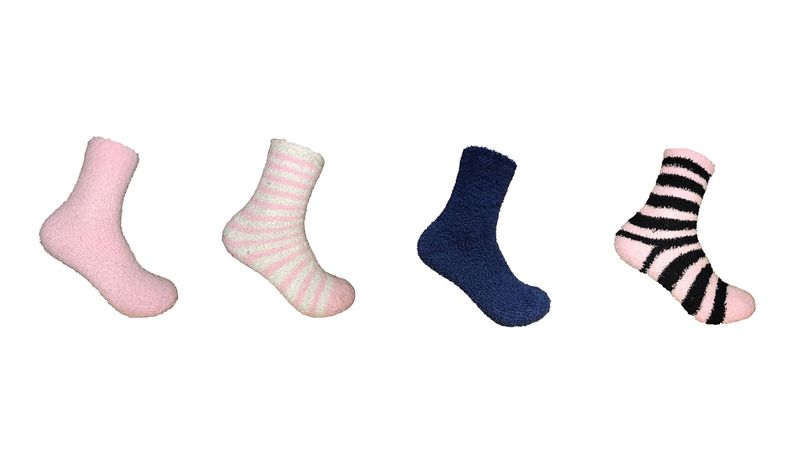 Undeez Navy &amp; Pink Cozy Socks 4 Pack