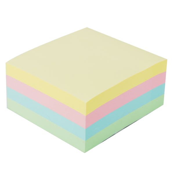 Deli Sticky Notes 76×76mm 800 Sheets Asst. Pastel Colors bulk