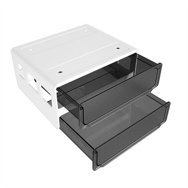 Hidden Self-Adhesive Organizer Black