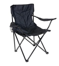 Black Camping Chair - Medium (135kg)