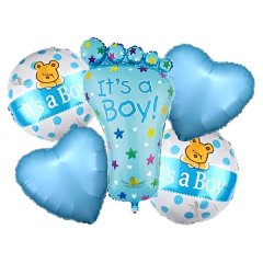 Blue "It's A Boy" Balloon Kit - 5 Pieces of Joy for Your Special Moment