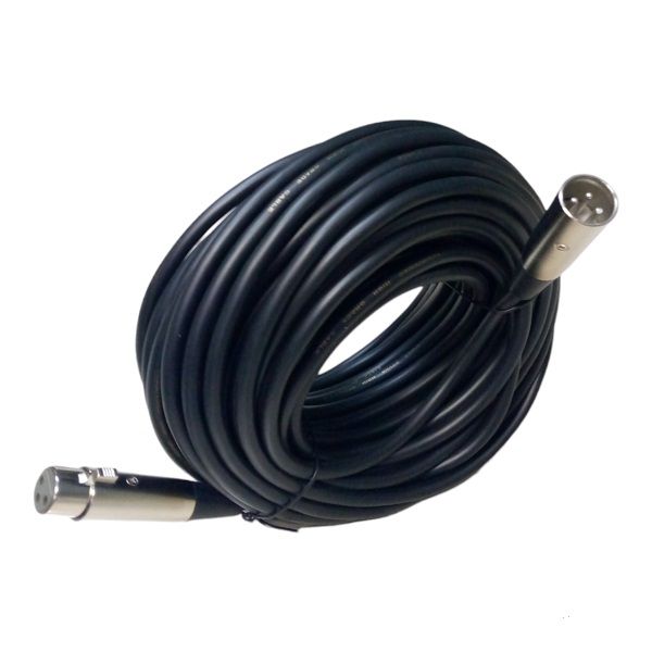Professional 20m XLR 3-Pin Male to Female Microphone Cable