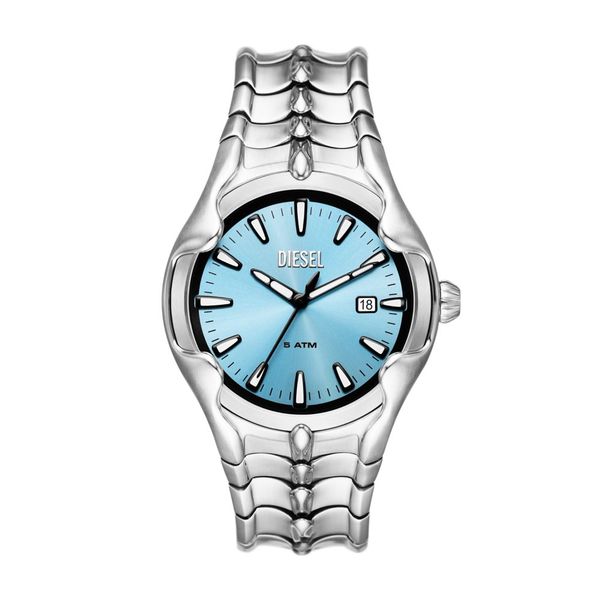 Diesel Vert Mens Silver Stainless Steel Watch-DZ2200