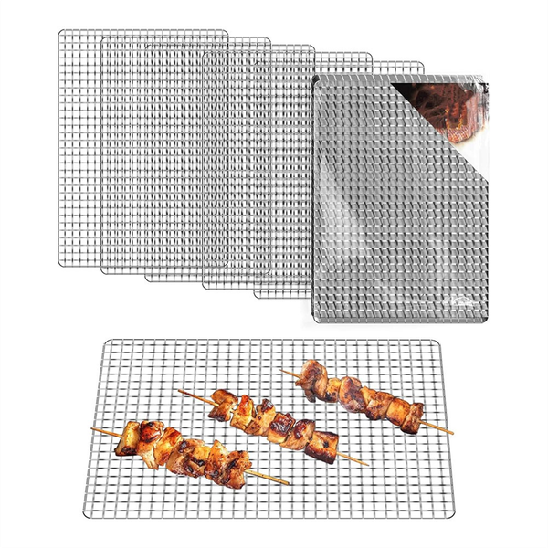 Grill Topper,Disposable Grill Grates,10Pcs 11.8x15.7In Baking Rack Replacem