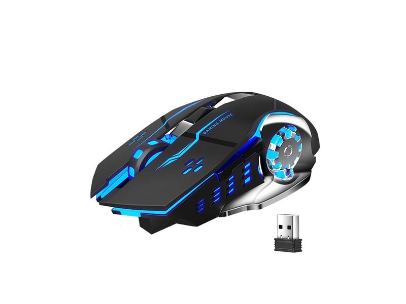 AULA RGB Backlit Gaming Wireless Mouse with Side Buttons 2.4G-SC100-Black