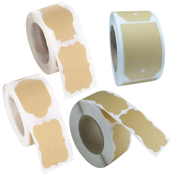 Craft Multifunctional Gift Tag Labelling Stickers Set Of 4 Jumbo Rolls