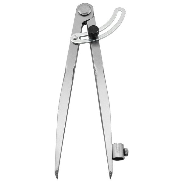 8 Inch Compass 200mm Wing Divider Scribe Tool with Pencil Holder