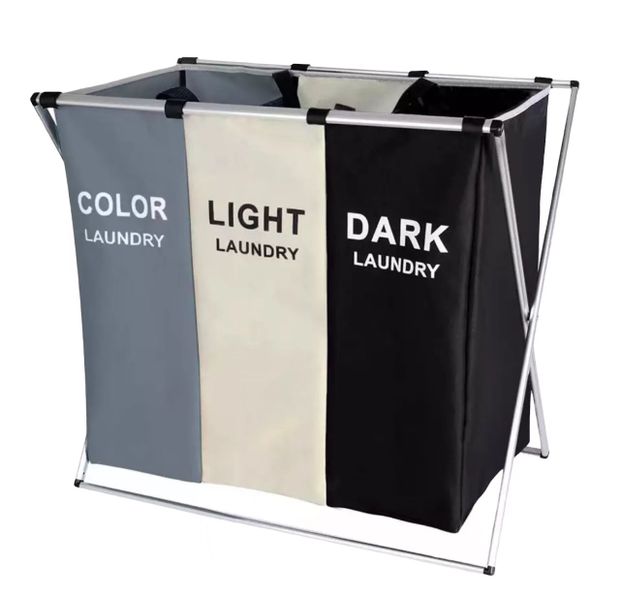Laundry Basket Hamper for Bathroom and Bedroom - Dark &amp; Light &amp; Colour