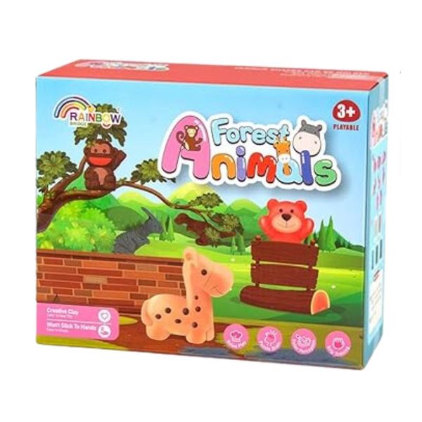 Rainbow Forest Animal Moulding Clay Toy -Toy for Kids
