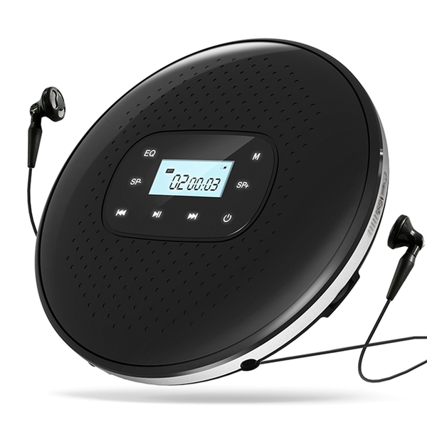 Cd Walkman Rechargeable Intelligent Touch Screen Cd Player Black