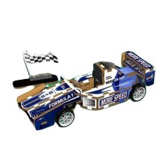 Wooden DIY 3D F1 Racing Puzzle with Pull Back Gear Box - Set of 26