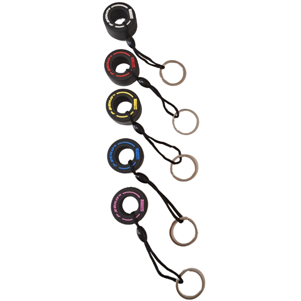 F1 Style Rubber Tyre - Mini Racing Tyre Keychain