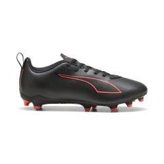 Puma Junior Ultra 6 Play Firm/Artificial Ground Football Boots - Black/Red