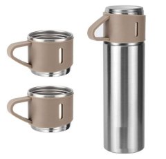 Cylindrical Silver Brown 500 ml Flask