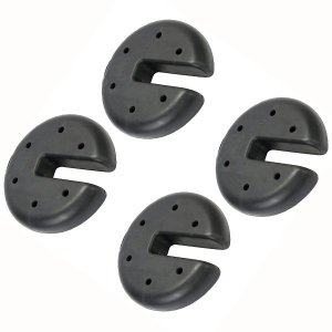 4PCS Awning Weights Disc-Shaped Weights Tent Fixed Weight Plate Set Black