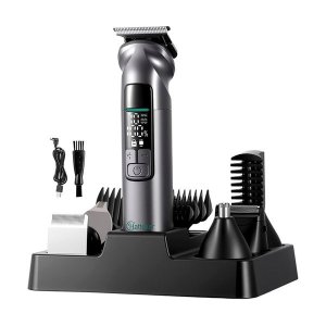 6-in-1 Hair Clippers Electric Trimmer Grooming Kit Rechargeable for Men