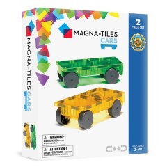 Magna-Tiles - Magnetic Construction Set - Cars Expansion Set - 2 Piece