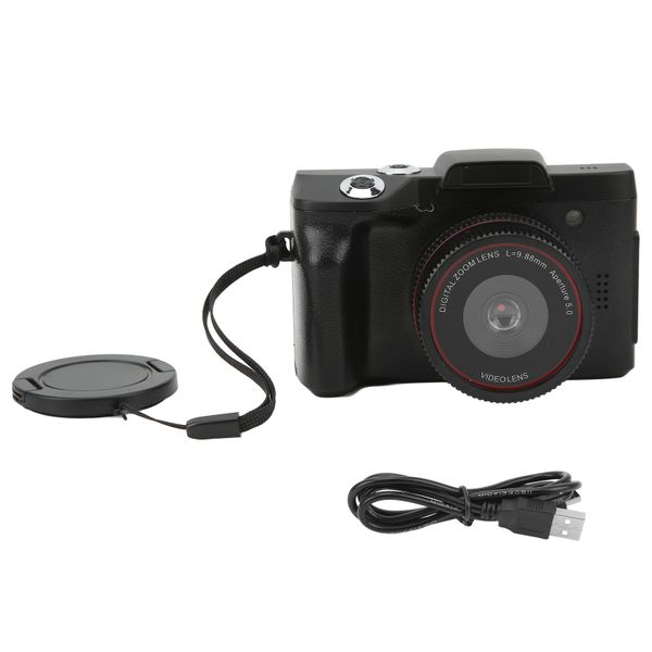 16MP HD Camcorder - 180 Flip Screen, 2.4" TFT