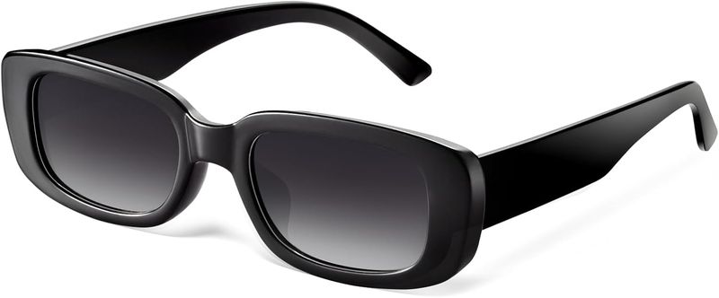 Rectangle Sunglasses for Women Men Trendy Retro UV400