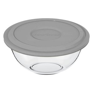 Marinex Glass Mixing Bowl with Plastic Lid - 1.5 Litre