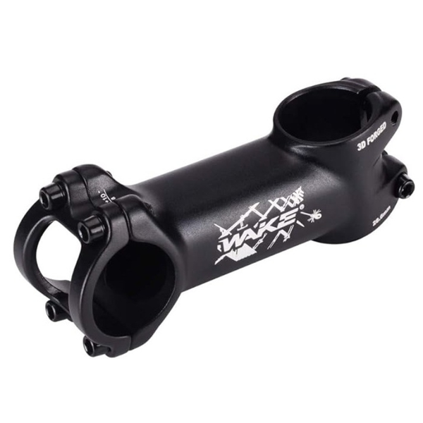 Wake 3D Forged Alloy Bicycle Stem 10 Degree Black 90mm