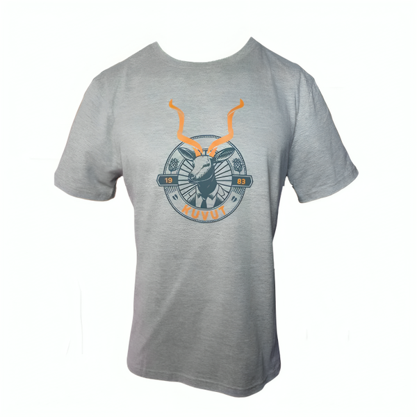 KuVut Vintage Gentleman Grey Melange T-Shirt