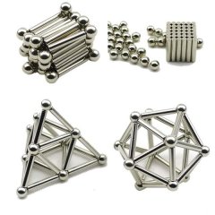 Magnetic Building Blocks Set (Silver)