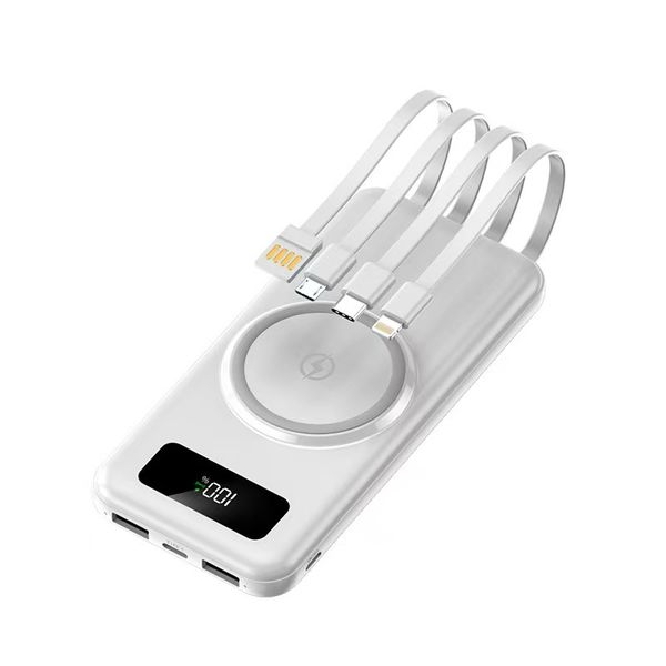 Smart wireless power bank 10000mAh all in one micro/typec/ios