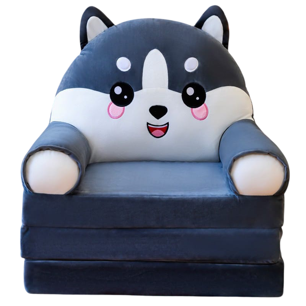 Kids Sofa Chair Convertible Sofa to Lounger Cartoon Animal