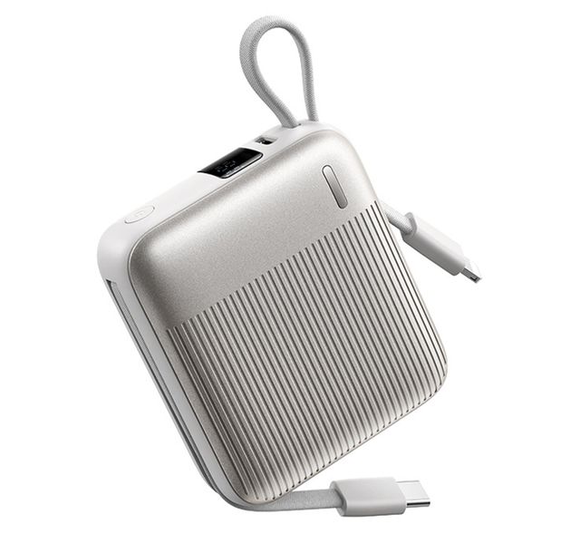 Portable Charger Power Bank with Built-in USB C Cables 10000mAh,Travel