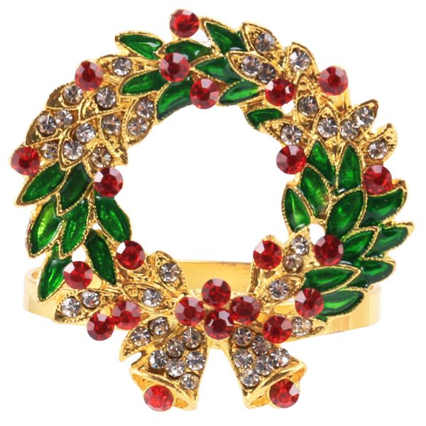 Set Of 8 Napkin Ring Wreath Napkin Ring Holder For Xmas Thanksgiving