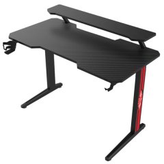 X-Shaped Gaming Desk - TU-1200 (Black) 1200x600x750-910mm