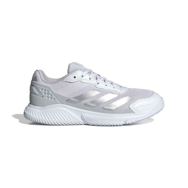 adidas Women's Courtquick Padel Shoes - Forward White/Silver Metallic