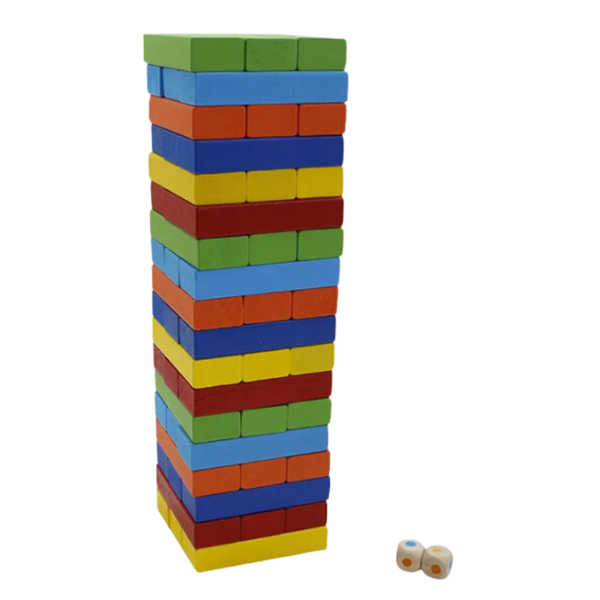 Colorful Block Stacking Board Game