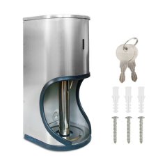 Lockable 2-Roll Stainless Steel Toilet Paper Holder