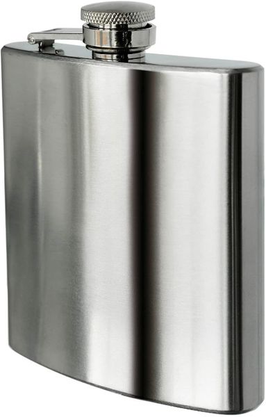 Hip Flask 200ml 12x10cm Stainless Steel