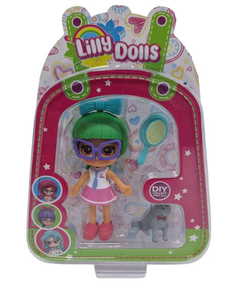 Lilly Fashion Doll witha Green Wig
