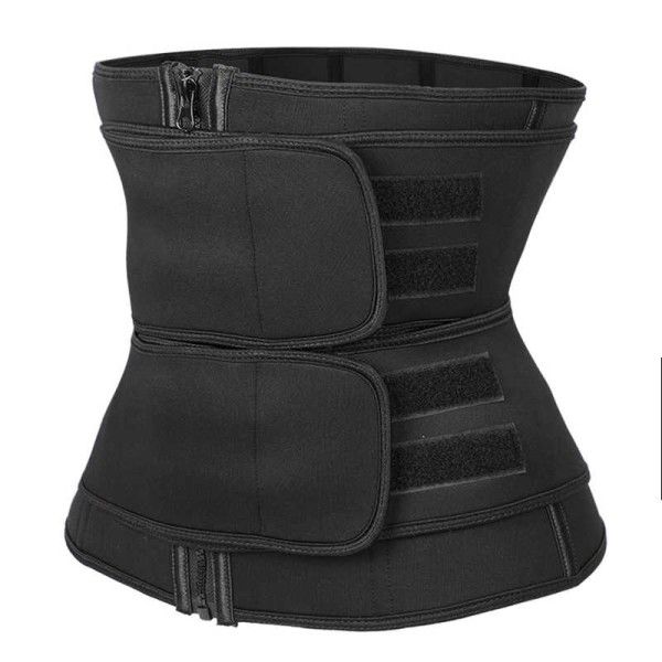 Optic Women Waist Trainer Neoprene Belt Sweat Body Shapers - Black